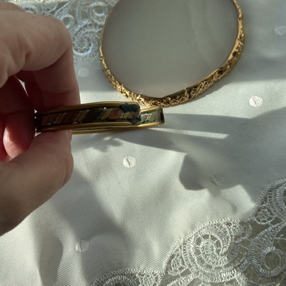 Women’s Vintage metal bracelet Gold silver and bronze - Picture 11 of 14